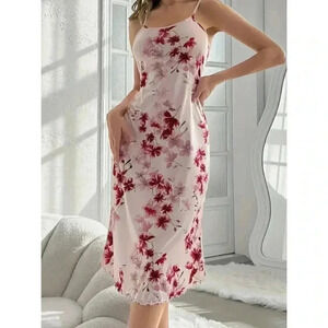 Floral Backless Slip Nightdress - Size 8/10